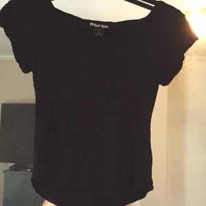 Simple black tee